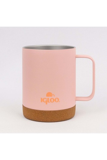 IGLOO Cork Mug 350ml Thermos Mug Cup Flask Salmon