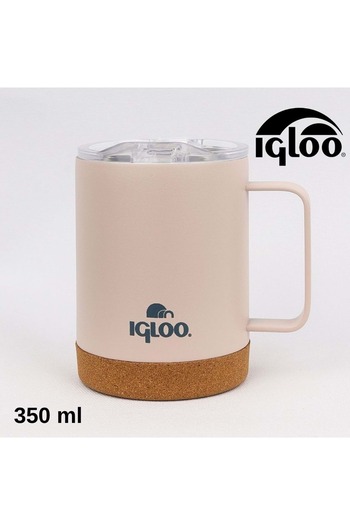 IGLOO Cork Mug 350ml Thermos Mug Cup Flask Beige