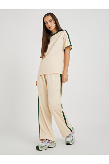 Styli Side Striped Short Sleeve T-Shirt and Pants Co-Ords