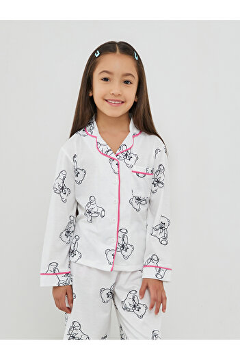 Styli Printed Buttoned Shirt and Pyjama Set