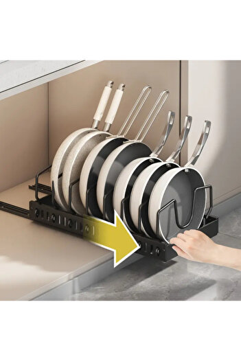 Skygo Telescopic Rail Pan Pot Organizer