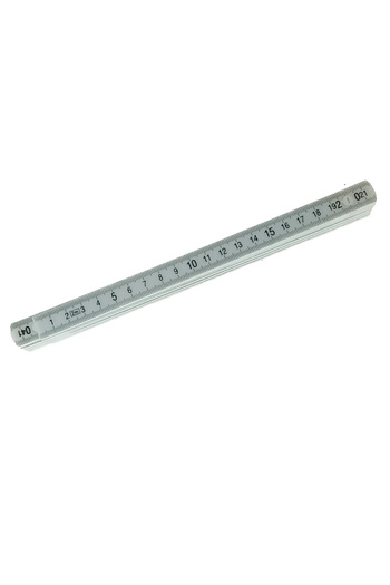 OEM Plastic folding ruler, length 2m, 10 segments, white