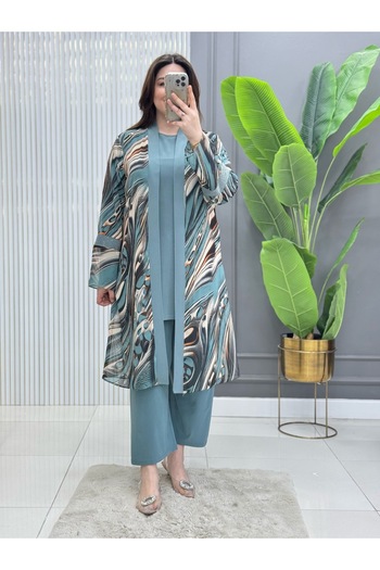 GK Sandy Chiffon 3-Piece Tunic Set