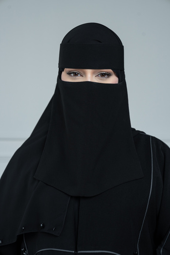 LAVİNİA Lavinia Women's Niqab, Reinforced Triangle, Slanted, 10*12