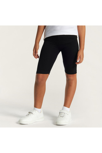 Juniors Solid Shorts With Elasticated Waistband
