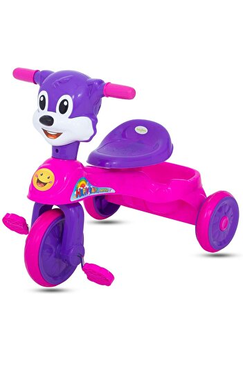 rexa Baby Tricycle with Adjustable Push Handle – Kids Ride-On Trike for Outdoor Use