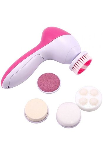 OEM Electric facial exfoliation and massage device, 5 included brushes and speed adjustment function, 13
