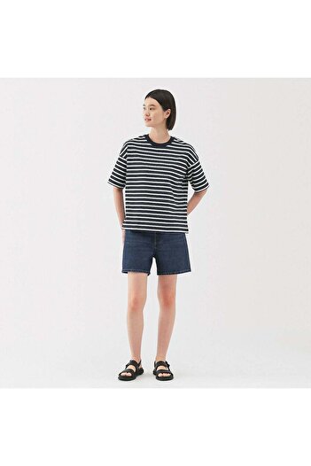 Muji Kapok Blend Denim Short Pants