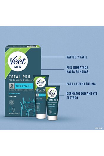 Veet Intimate Hair Removal Cream ad Lotion for Men 200 ml