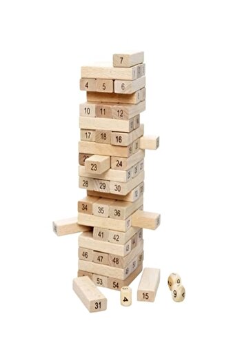 Primo Plus 54-Piece Non-Toxic Wooden Building Blocks
