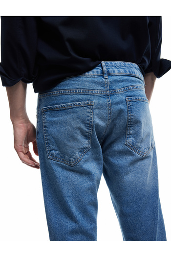 Koton Normal Bel Pamuklu Straight Fit Jean Pantolon - Mark Jean