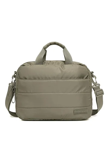 SMART BAGS حقيبة وحقيبة كمبيوتر محمول للجنسين من القماش الناعم 8724 - بني فاتح