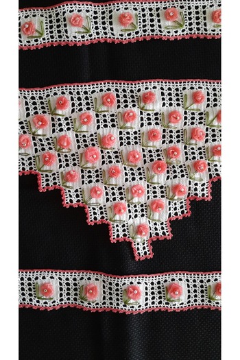 Papatyam Handcrafted Dowry Towel Edge Hand Knitted Crochet/Towel Edge/Handwork/Handmade/Flush Thread