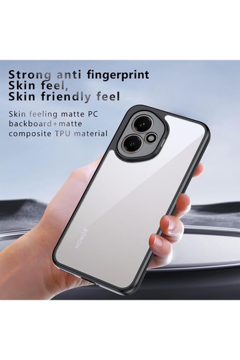 m.tk moveteck Case for Honor 400 Case with Camera Protection Colorful Edges Transparent Back Soft Edged Silicone Hard Cover