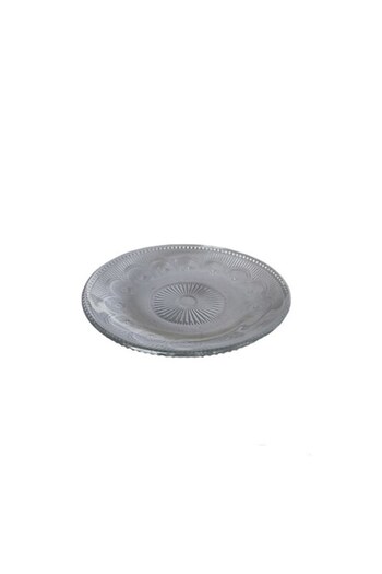 Gold Set 6 farfurii sticla pentru tort, Cairo 14.5 cm