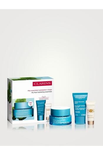 Clarins Hydra-Essentiel, Facial Hydration Set - Day Cream + Night Cream + Illuminating Primer