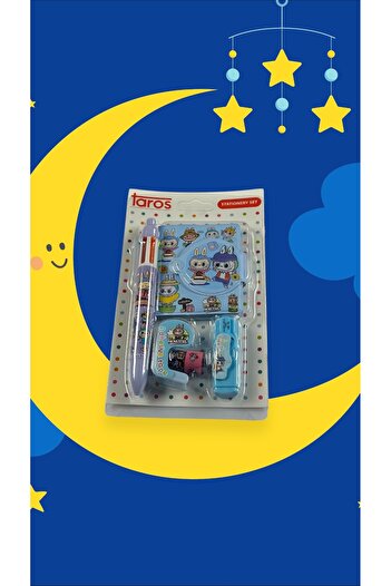 TAROS KIRTASİYE Lalabu Character Stationery Set - 6 Piece Fun School Set Children's Gift