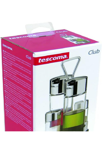 TESCOMA 4 in 1 Condiment Set Club | Oil, Vinegar, Salt & Pepper Dispenser | Kitchen Table Organizer