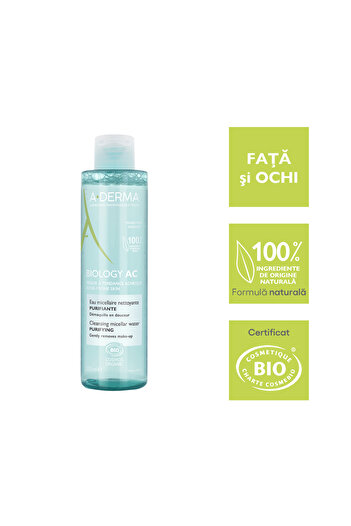 A-DERMA Biology AC A-Derma Purifying Micellar Water, 200 ml