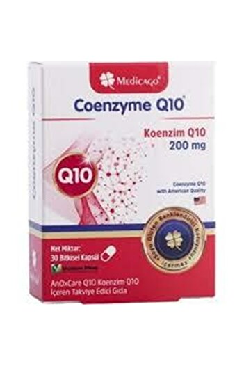 MedicaGo Coenzyme Q10 200 Mg 30 Capsules