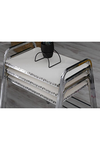 Desire Mirac coffee table, 3 pieces, stackable, metal
