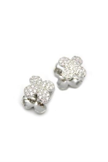 Royaleks Stone vc earrings - silver color