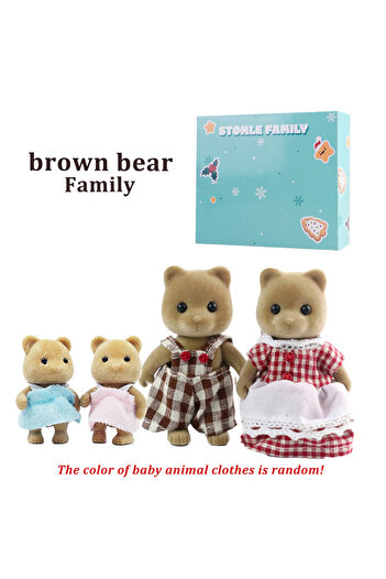 choice2 G07-K04 Box Box Packing Forest Family Reindeer Bunny Panda Animal Simulation Dollhouse Playset Play