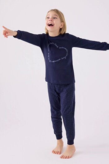 Arnetta Mother and Daughter Double Set - Dark Blue