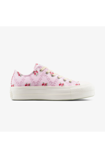 Converse Converse Chuck Taylor All Star Lift Rose Cross Stitch Unisex Pembe Platform Sneaker