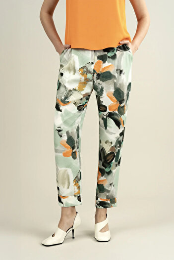 IDYL Patterned Carrot Pants