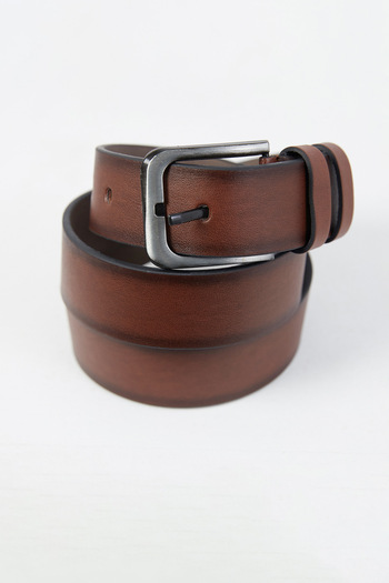 Fulla Moda Classic Faux Leather Belt