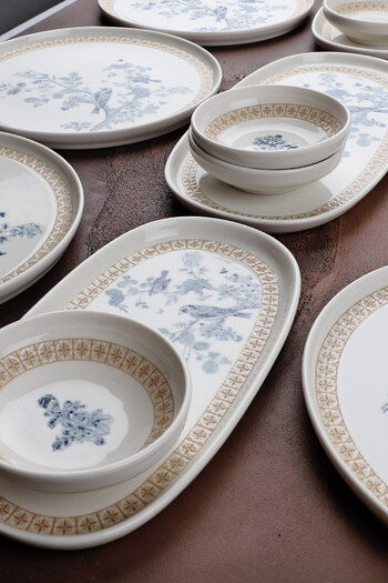 Manaferra Orion 29 Piece Porcelain Breakfast Set Breakfast Set for 6 People