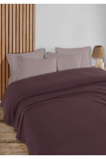 HomeBerry Adaline Şarabi Double Pique Set 200 X 230 cm