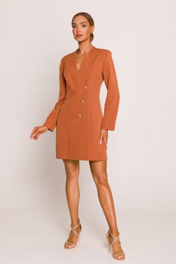 Made of Emotion Blazer dress with gold buttons
