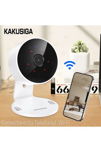 KSC Indoor Video Camera Full Hd 4MP KSC-1129 Wi-Fi Infrared White