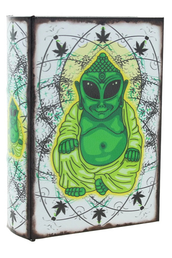 OEM Magic Leaf Buddha camouflaged storage and transport box, wood, with rolling stand, book type