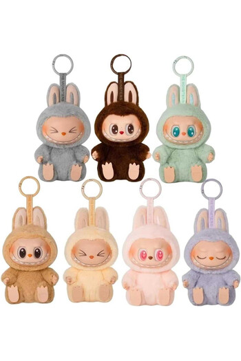MACVI Labubu Plush Toy 18 Cm – Vinyl Face, Metal Keychain, Surprise Box
