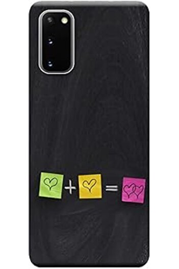 ASİTAN Kılıf Merkezi Samsung Galaxy S20 Kılıf (Sm-G980F) Baskılı Silikon Kalp Stk:302