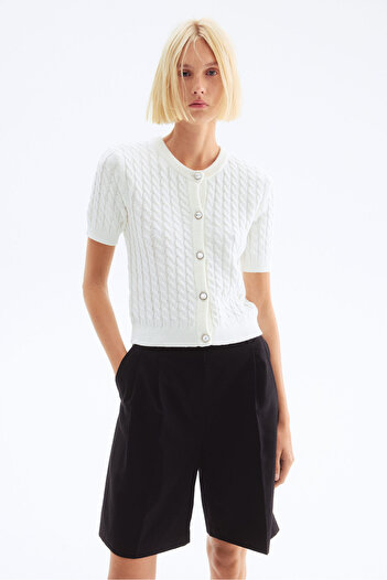 H&M Saç Örgüsü Hırka