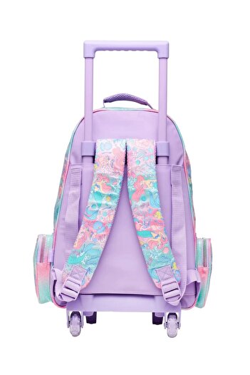 SMIGGLE - Disney Prenses Çekçekli Işıklı Tekerlekli Çanta