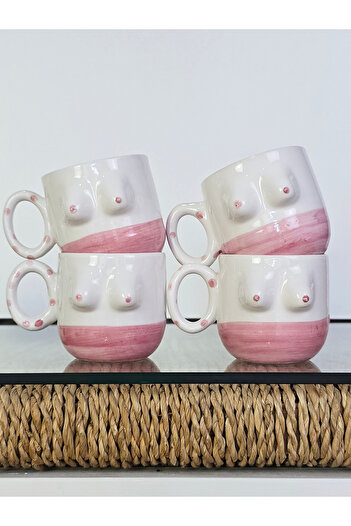 Hulganz Handmade Ceramic Mug Women's Breast / Breasted Tea Coffee Cup Mug Cup