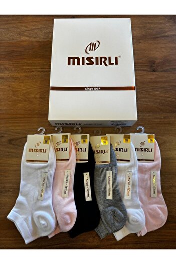Mısırlı Women's Modal Fabric Seamless Comfort Booties Socks 6 Pack