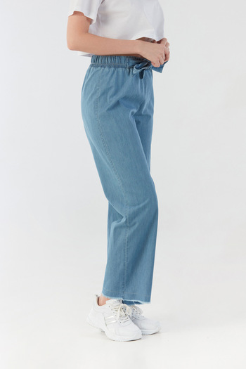 Fulla Moda Beli Lastikli Palazzo Pantolon