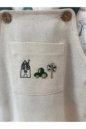 Bebezade Baby Boy Shirted Salopet Set