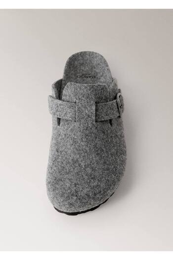 MANGO Woman Keçe clog terlik