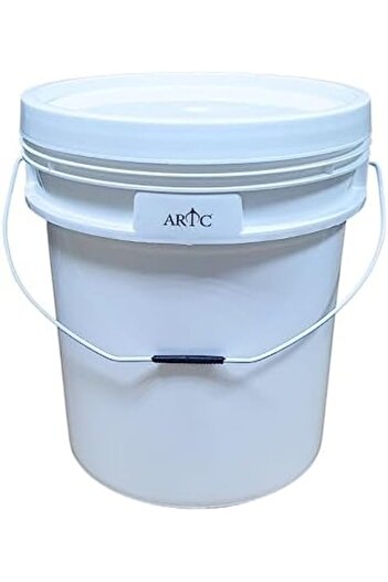 Generic All Purpose BPA Free Heavy Duty Plastic Pail Paint Bucket 18 LTR, White
