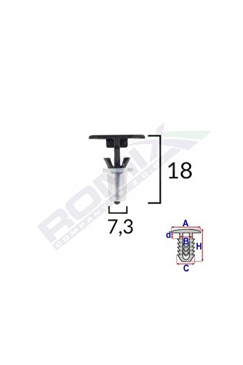 ROMİX UPHOLSTERY CLIPS FOR SHARAN/ALHAMBRA SET OF 10 PCS