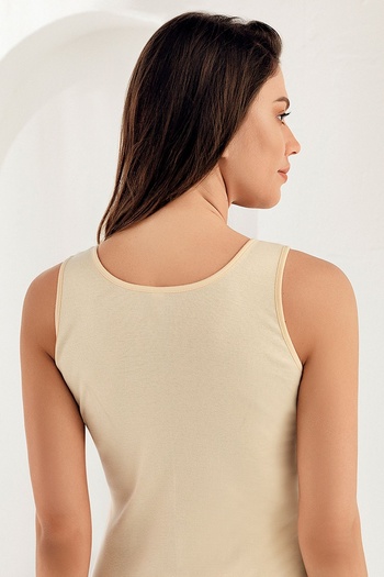 Şahinler Women's Thick Strap 100% Cotton Undershirt