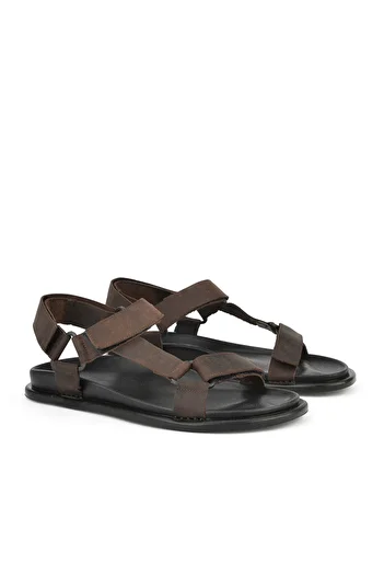 Ziya , Men's Genuine Leather Sandals 1511052Z5351 Brown
