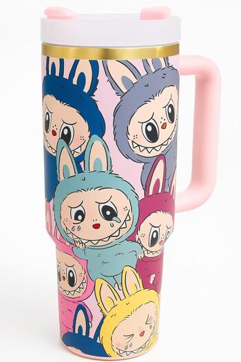 Generic Limited Edition - IceFlow Quencher H2.0 Tumbler, 40 oz, Pink Cartoon Design, Insulated Stainless Ste